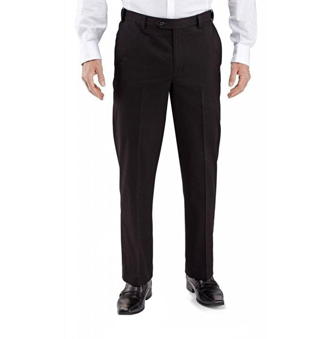 Winthrop & Church Men's Plain Front Cotton Trouser