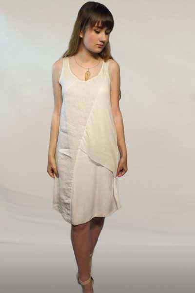 Linen mesh dress