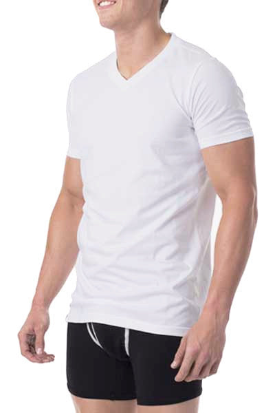 Men's Organic Cotton Undershirt - V Neck (2-pack)