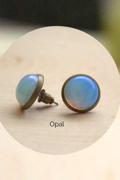 Opal  Gemstone Earrings