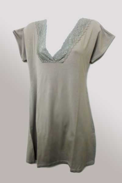 Bamboo Lace Nightgown