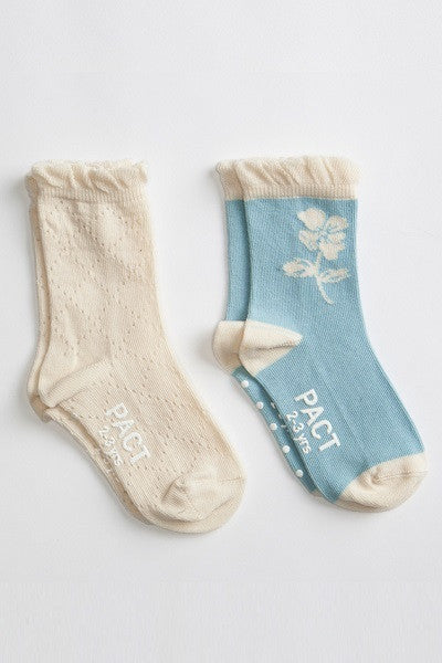 Socks - 2pk - Mist/Cream