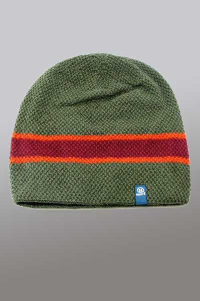Eco yarn and Hemp Blend Beanie - Rasta