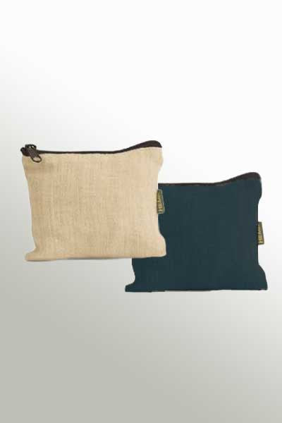 Hemp Pouch with Zipper