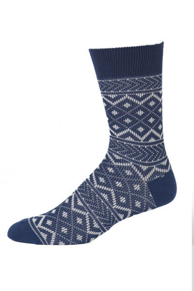 Men's Nordic Patchwork Crew Sock
