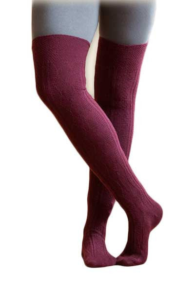 Organic Merino Wool Over The Knee Socks