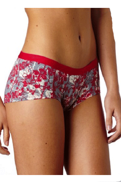 Boy Short - Flower Print Bramble