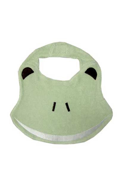 Organic Baby Bib - Frog