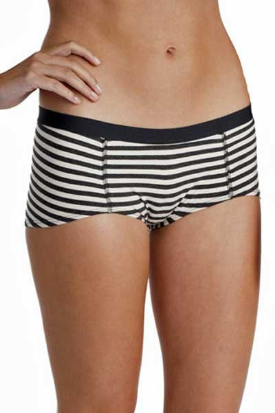 Organic Boy Short - Stripe (2-pack)
