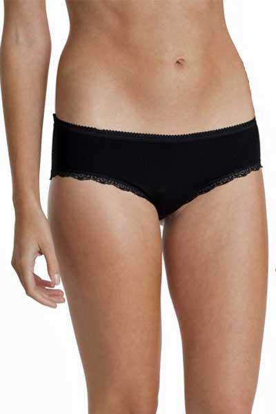 Women's Organic Cotton Hipster - Black (2-pack)