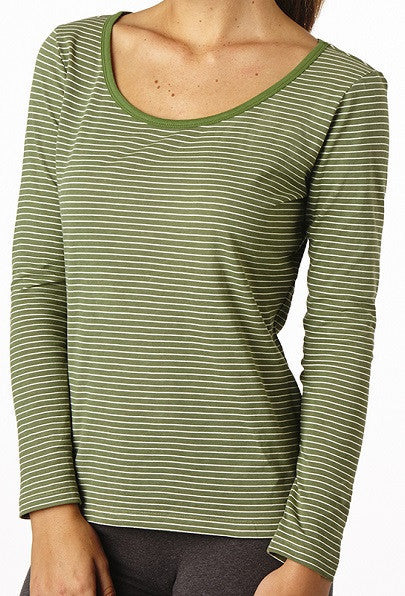 Organic Long Sleeve Tee - striped