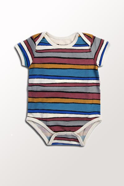 Organic Cotton Baby Onesie - Desert Stripe
