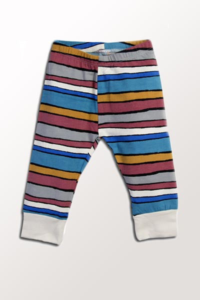 Organic Baby Pants - Desert Sripe Cuffster