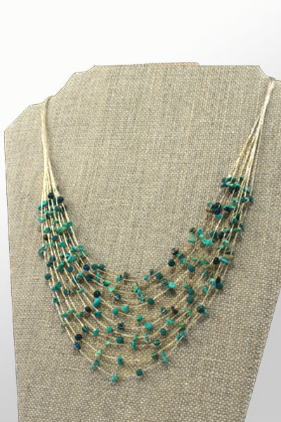 Semi-precious Rock Necklace