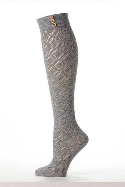 Women's Over the Knee Sock - Pointelle