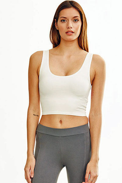 Organic Cotton Fitted Crop Top